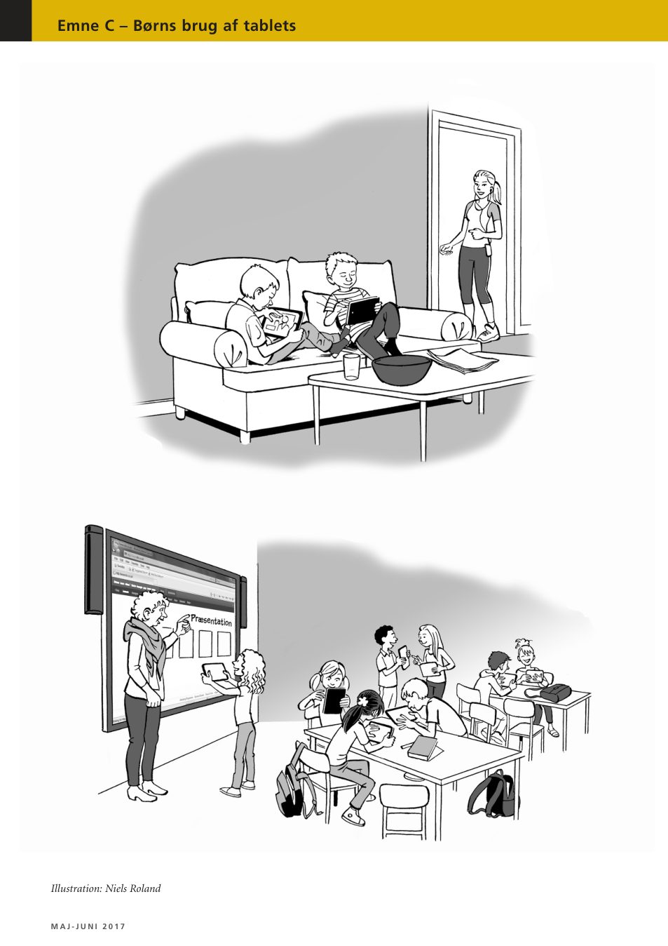 Children's use of tablets